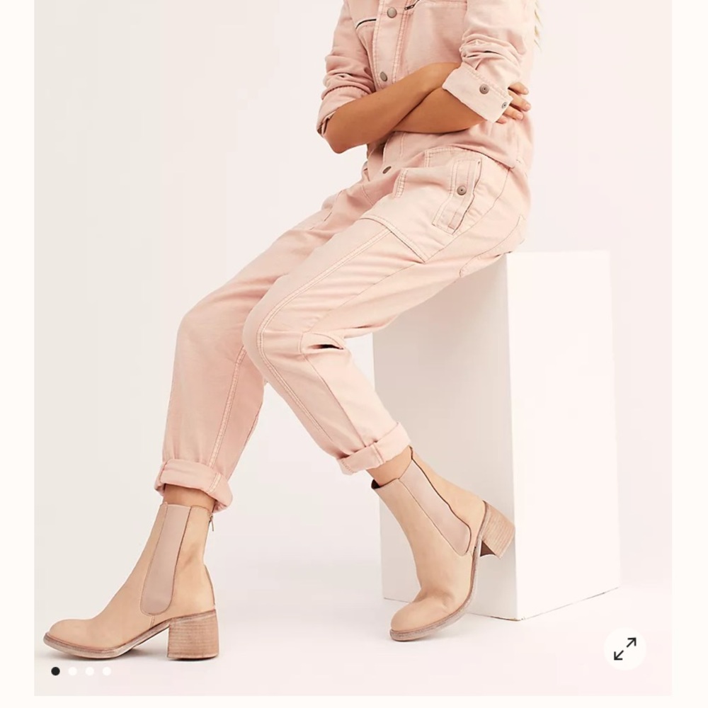 Free people nude ankle boot